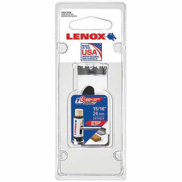 Lenox - Hole Saws Saw Diameter (mm): 1.50 Saw Diameter (Inch): 1-1/16 - USA Tool & Supply