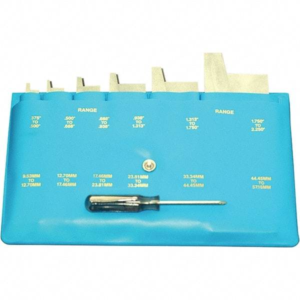 Mitutoyo - Adjustable Parallel Sets Minimum Length (Inch): 1-11/16 Maximum Length (Inch): 5 - USA Tool & Supply