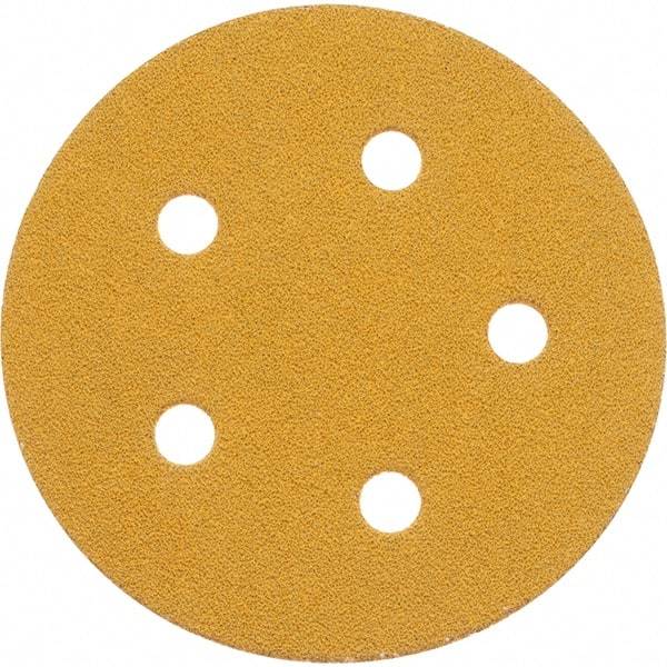 3M - 5" Diam, 120 Grit, Aluminum Oxide Hook & Loop Disc - Fine Grade, Coated, Series 255L - USA Tool & Supply