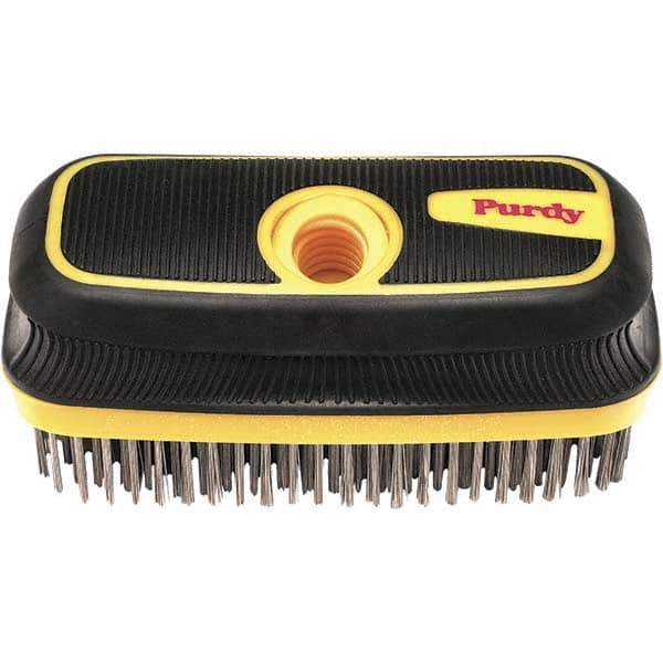 Purdy - Wire Surface Preparation Brush - 8" OAL, Cushioned Grip Handle - USA Tool & Supply