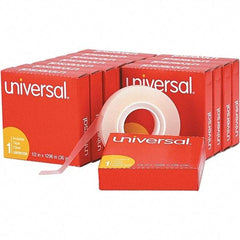 UNIVERSAL - 1/2" Wide x 1mm Thick x 36 yds Long, 81236VP Box Sealing & Label Protection Tape - Clear - USA Tool & Supply