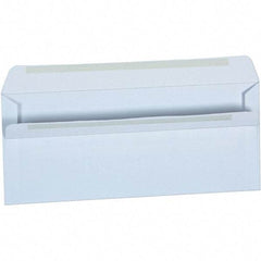 Universal One - 4.13" Long x 9.63" Wide Self Seal Business Envelope - White - USA Tool & Supply