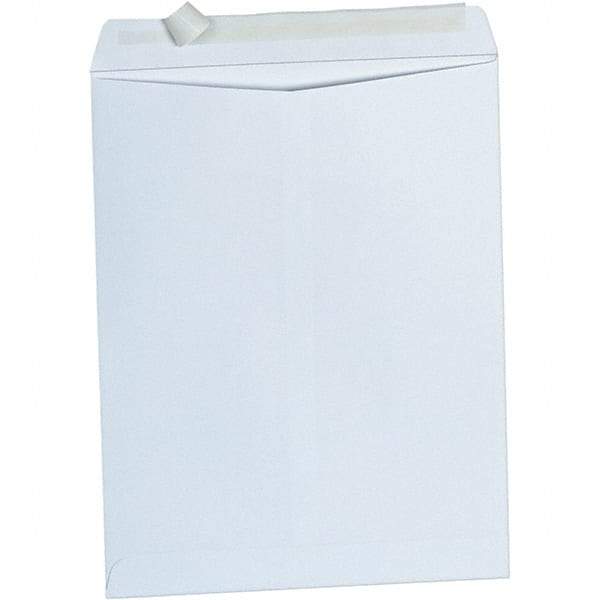 Universal One - 4" Long x 10.13" Wide Peel-Off Self-Seal White Catalog Envelope - White - USA Tool & Supply