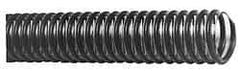 Made in USA - 4" ID, 10 Hg Vac Rating, PVC Vacuum & Duct Hose - 100' Long, Gray/Clear, 4" Bend Radius - USA Tool & Supply