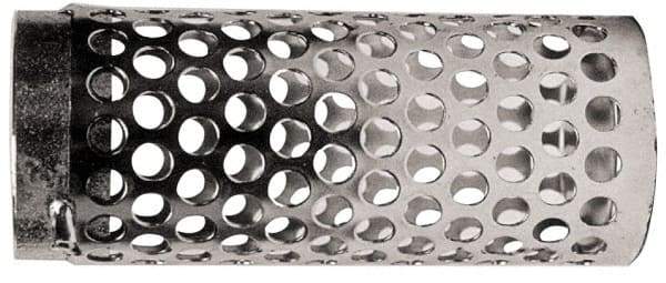 Dixon Valve & Coupling - 3" Hose, Round Hole-Long Body Strainer - Plated Steel - USA Tool & Supply