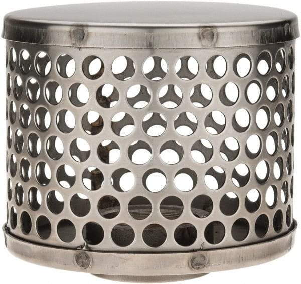 Dixon Valve & Coupling - 1-1/2" Hose, Round Hole Strainer - Stainless Steel - USA Tool & Supply