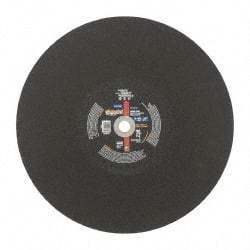 Norton - 20" Aluminum Oxide Cutoff Wheel - 5/32" Thick, 1" Arbor, 2,710 Max RPM, Use with Stationary Tools - USA Tool & Supply