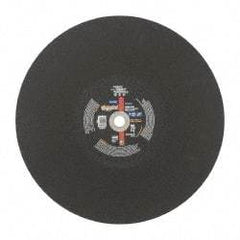 Norton - 20" Aluminum Oxide Cutoff Wheel - 5/32" Thick, 1" Arbor, 2,710 Max RPM, Use with Stationary Tools - USA Tool & Supply
