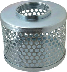 Kuriyama of America - 3" Hose, Round Hole Strainer - Plated Steel - USA Tool & Supply