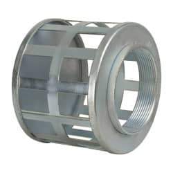 Kuriyama of America - 4" Hose, Square Hole Strainer - Plated Steel - USA Tool & Supply