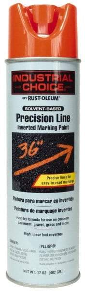 Rust-Oleum - 17 fl oz Red Marking Paint - 600' to 700' Coverage at 1" Wide, Solvent-Based Formula - USA Tool & Supply