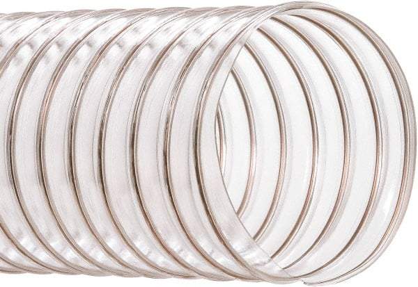 Hi-Tech Duravent - 10" ID, 50' Long, PVC Blower & Duct Hose - Clear, 11-3/4" Bend Radius, 5 In/Hg, 7 Max psi, -20 to 180°F, Abrasion and Chemical Resistant - USA Tool & Supply