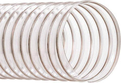 Hi-Tech Duravent - 6" ID, 50' Long, PVC Blower & Duct Hose - Clear, 7-1/2" Bend Radius, 10 In/Hg, 8 Max psi, -20 to 180°F, Abrasion and Chemical Resistant - USA Tool & Supply