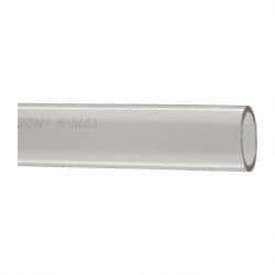 Made in USA - 1" ID x 1-1/4" OD, 1/8" Wall Thickness, Cut to Length (50' Standard Length) Plastic Tube - Clear, 14 Max psi, 40 Hardness - USA Tool & Supply