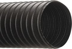 Hi-Tech Duravent - 3" ID, 25' Long, Steel Blower & Duct Hose - Black, 5" Bend Radius, 26 In/Hg, 38 Max psi, -40 to 250°F, Chemical and Abrasion Resistant - USA Tool & Supply