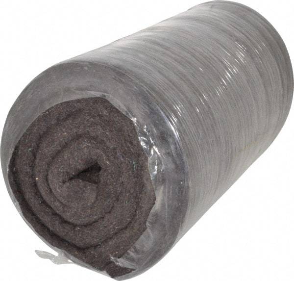Made in USA - 1 Inch Thick x 72 Inch Wide x 12 Inch Long, Pressed Wool Felt Sheet - 8.5 Lbs/Square Yd., Gray, 75 psi - USA Tool & Supply