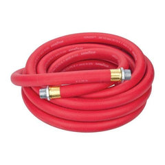 Continental ContiTech - 3/4" ID x 1.133" OD 25' Long Multipurpose Air Hose - MNPT x MNPT Ends, 250 Working psi, -40 to 190°F, 3/4" Fitting, Red - USA Tool & Supply