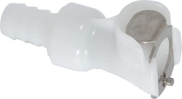 CPC Colder Products - 1/4" Nominal Flow, 3/8" ID, Female, Inline Hose Barb-Female Socket - 120 Max psi, -40 to 180°F, Acetal Coupling, Buna-N O-Ring - USA Tool & Supply