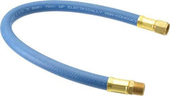 Coilhose Pneumatics - 3/8" ID 1-1/2' Long Lead-In Whip Hose - FNPT x MNPT Swivel Ends, 200 Working psi, -40 to 212°F, 3/8" Fitting, - USA Tool & Supply