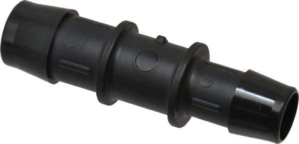Made in USA - 3/4 x 5/8" Barb, Nylon Single Barbed Tube Reducer - Black - USA Tool & Supply