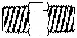 Made in USA - 3/8 NPT Nylon Threaded Tube Fitting - Natural - USA Tool & Supply