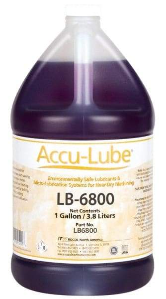 Accu-Lube - Accu-Lube LB-6800, 1 Gal Bottle Cutting & Sawing Fluid - Natural Ingredients, For Cutting, Grinding - USA Tool & Supply