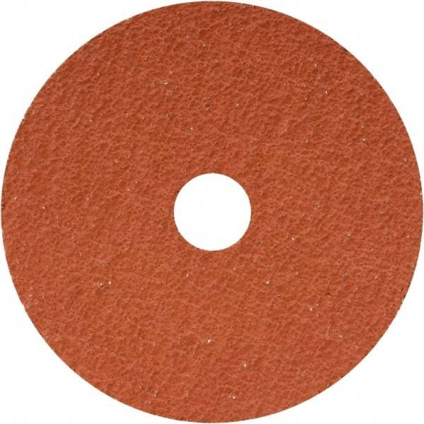 Camel Grinding Wheels - 5" Diam 7/8" Hole 36 Grit Fiber Disc - Medium Grade, Ceramic, 12,200 Max RPM - USA Tool & Supply