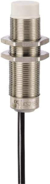Telemecanique Sensors - NPN, PNP, 12mm Detection, Cylinder, Inductive Proximity Sensor - 2 Wires, IP68, IP69, 24 to 240 VAC @ 50/60 Hz, 24 to 240 VDC, M18x1 Thread, 60mm Long - USA Tool & Supply