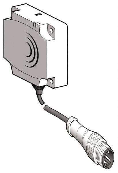 Telemecanique Sensors - PNP, NC, 15 to 25mm Detection, Flat, Inductive Proximity Sensor - 3 Wires, IP67, 12 to 24 VDC, 40mm Wide - USA Tool & Supply