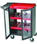 Security Scoot - Holds 48 Pcs. 40 Taper - Black/Red - USA Tool & Supply