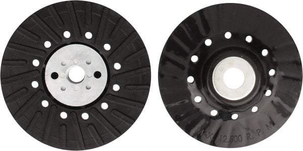 Tru-Maxx - 5" Diam Locking Nut Disc Backing Pad - Hard Density, 12,500 RPM - USA Tool & Supply