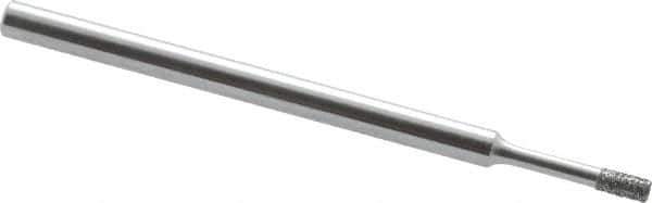 Strauss - 0.157" Head Thickness CBN Grinding Pin - 1/8" Shank Diam x 2" Shank Length, Fine Grade, 120 Grit - USA Tool & Supply