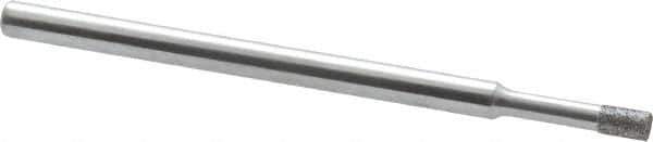 Strauss - 0.157" Head Thickness CBN Grinding Pin - 1/8" Shank Diam x 2" Shank Length, (170 Mesh Grit) - USA Tool & Supply