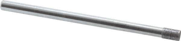 Strauss - 1/8" Head Diam x 0.197" Head Thickness CBN Grinding Pin - 1/8" Shank Diam x 2" Shank Length, (170 Mesh Grit) - USA Tool & Supply
