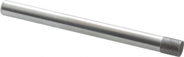 Strauss - 1/4" Head Diam x 0.276" Head Thickness CBN Grinding Pin - 1/4" Shank Diam x 3" Shank Length, (170 Mesh Grit) - USA Tool & Supply