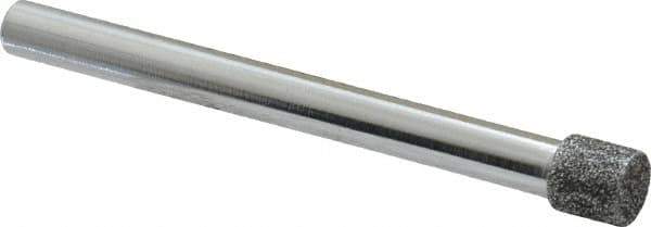 Strauss - 0.335" Head Diam x 0.315" Head Thickness CBN Grinding Pin - 1/4" Shank Diam x 3" Shank Length, Medium Grade, 80 Grit - USA Tool & Supply