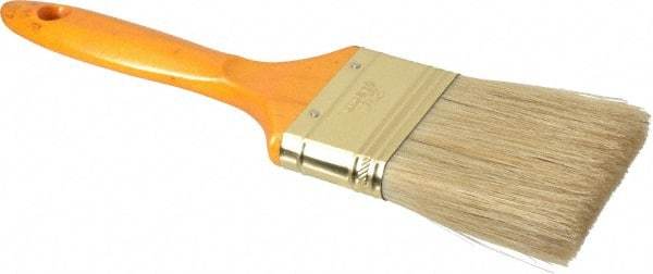 Premier Paint Roller - 2-1/2" Flat Hog Varnish Brush - 2-3/4" Bristle Length, 7" Wood Handle - USA Tool & Supply
