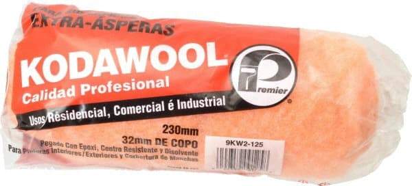 Premier Paint Roller - 1-1/4" Nap, 9" Wide Paint General Purpose Roller Cover - Extra-Rough Texture, Wool/Poly Blend - USA Tool & Supply