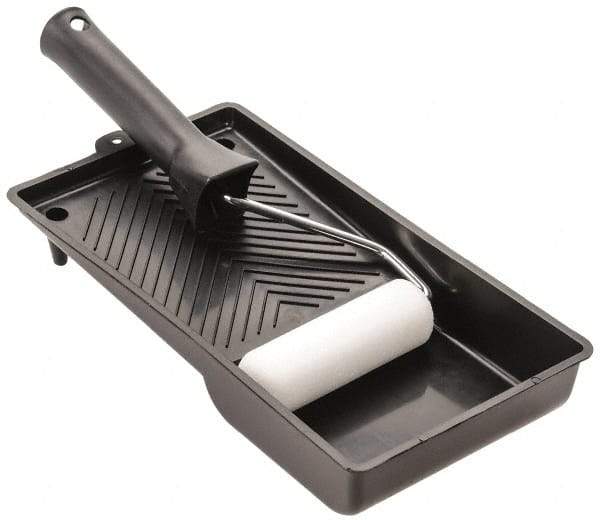 Premier Paint Roller - Mini Paint Roller Set - 4" Wide, Includes Paint Tray, Roller Cover & Frame - USA Tool & Supply