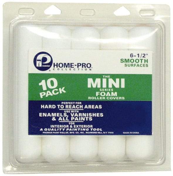 Premier Paint Roller - Mini Paint Roller - 6-1/2" Wide, Includes Roller Cover - USA Tool & Supply