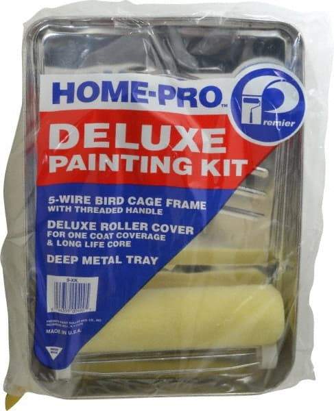 Premier Paint Roller - Paint Roller Set - 9" Wide, Includes Paint Tray, Roller Cover & Frame - USA Tool & Supply