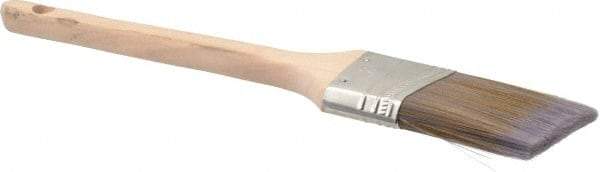 Premier Paint Roller - 2" Angled Synthetic Sash Brush - 2-3/4" Bristle Length, 9" Wood Rattail Handle - USA Tool & Supply
