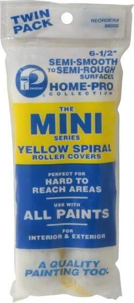 Premier Paint Roller - Mini Paint Roller - 6-1/2" Wide, Includes Roller Cover - USA Tool & Supply