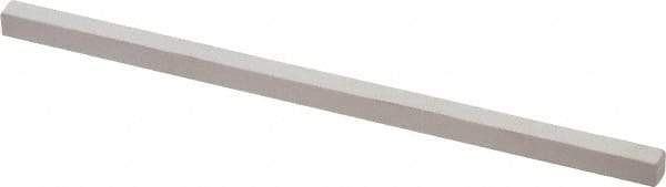 Made in USA - 600 Grit Aluminum Oxide Square Polishing Stone - Super Fine Grade, 5/32" Wide x 4" Long x 5/32" Thick - USA Tool & Supply