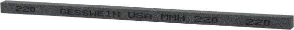 Made in USA - 220 Grit Silicon Carbide Square Polishing Stone - Very Fine Grade, 5/32" Wide x 6" Long x 5/32" Thick - USA Tool & Supply