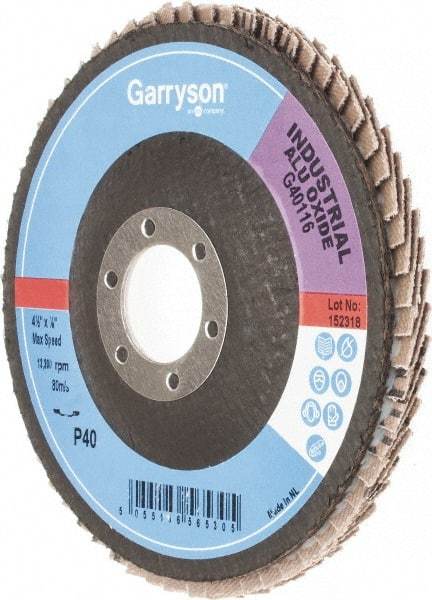 Garryson - Flap Disc - Nylon Backing, Arbor Attaching System - USA Tool & Supply
