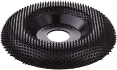 KUTZALL - 4-1/2" Wheel Diam, 5/8" Wheel Thickness, 7/8" Arbor Hole, Type 27 Depressed Center Wheel - Tungsten Carbide, 15,000 Max RPM - USA Tool & Supply