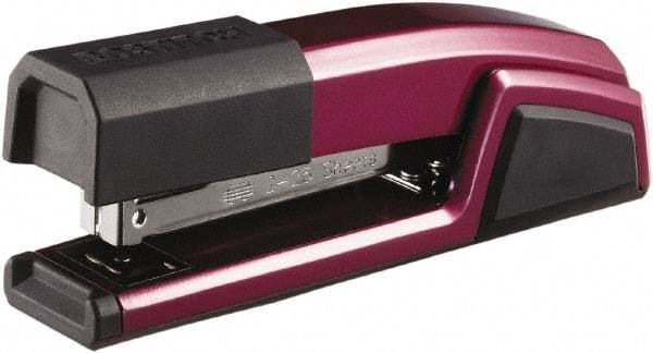 Stanley Bostitch - 25 Sheet Full Strip Desktop Stapler - Magenta - USA Tool & Supply