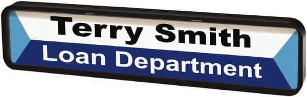 ADVANTUS - "Customizable", 1" Long x 9" Wide, Rigid Plastic Safety Sign - Rectangular, Use for Workplace/Safety - USA Tool & Supply