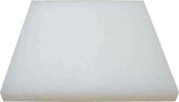 Value Collection - 1" Thick x 12" Wide x 1' Long, Polypropylene Sheet - Translucent White - USA Tool & Supply